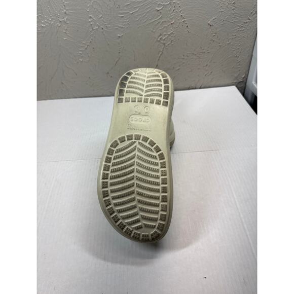 Crocs Classic Crush Platform Clog Bone Size Men 9 Women 11 - Picture 5 of 5